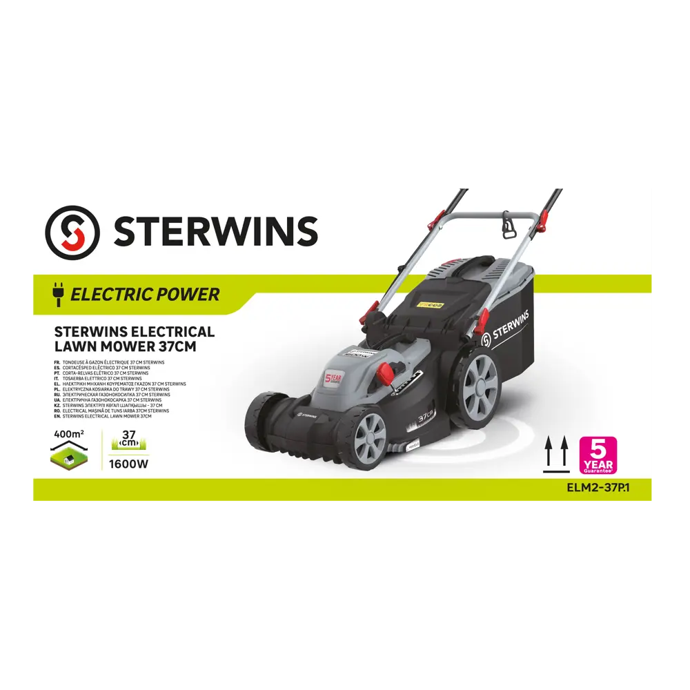 Газонокосилка электрическая Sterwins 1600 Вт 37 см STLM-2019730 - Вид №4