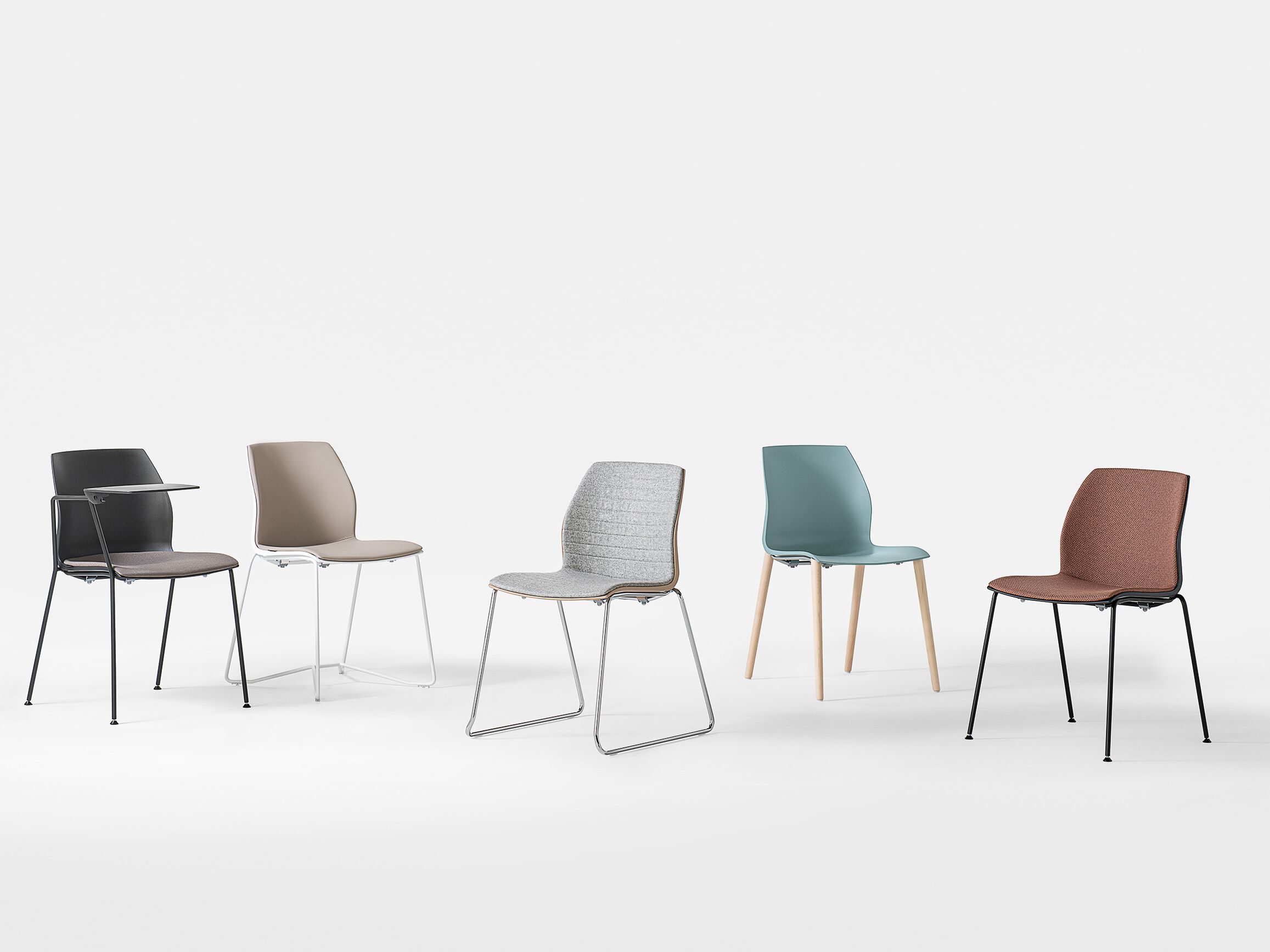 Штабелируемый стул с мягкой тканью Kastel Kalea ARCH-00068142 - Вид №2