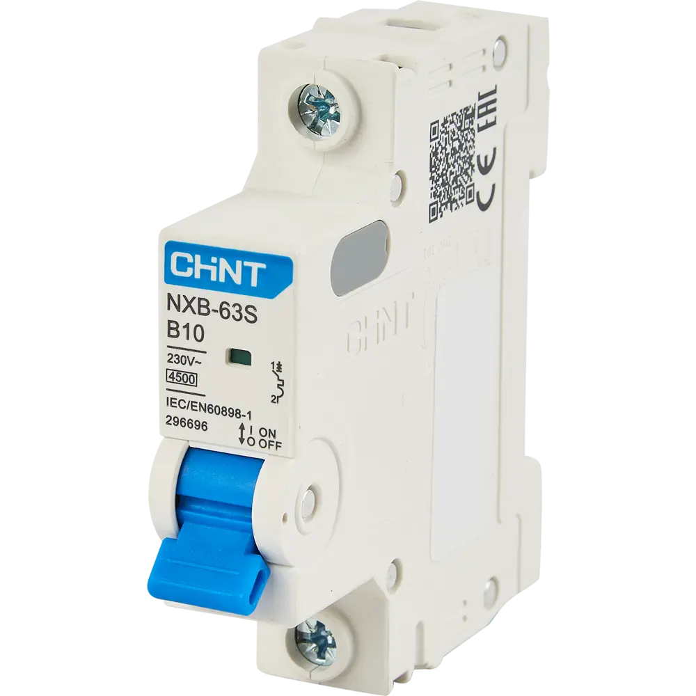 Автоматический выключатель CHINT NXB-63S 1P B10 А 4.5 кА STLM-2135997 - Вид №1