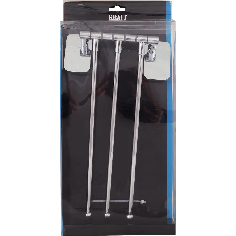 Полотенцедержатель «Kraft» тройной поворотный, 35 см, цвет хром BRISSEN STLM-2186375 - Вид №3