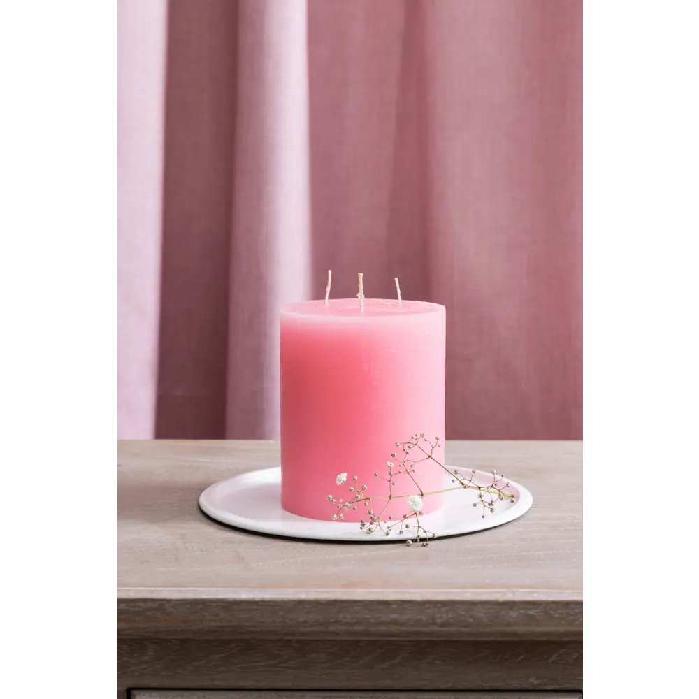 Свеча-столбик «Рустик», 10х12 см, цвет розовый Santreyd STLM-2044203 - Вид №1