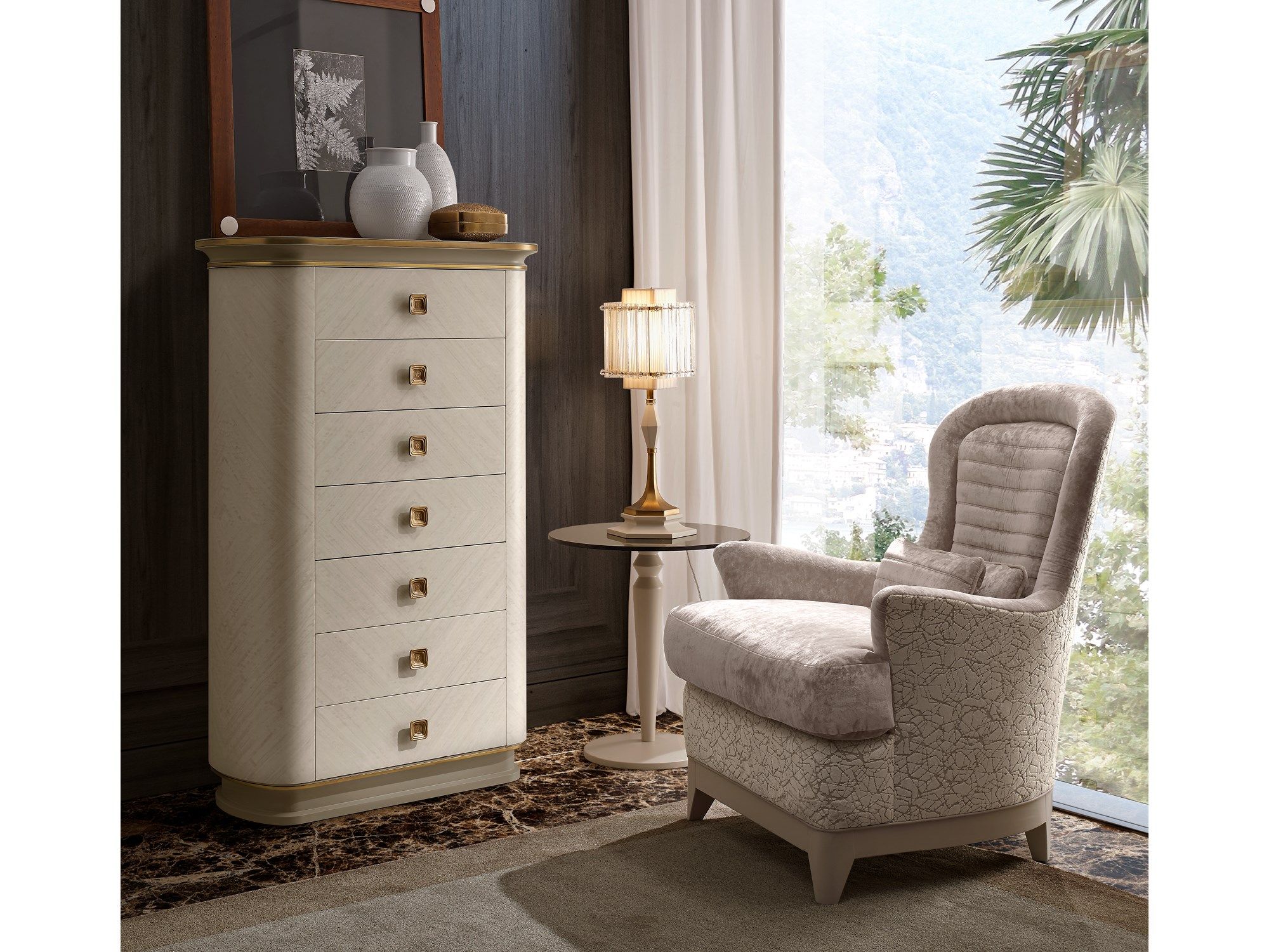 Высокий круглый журнальный столик A.R. Arredamenti ARCH-00153188 - Вид №1