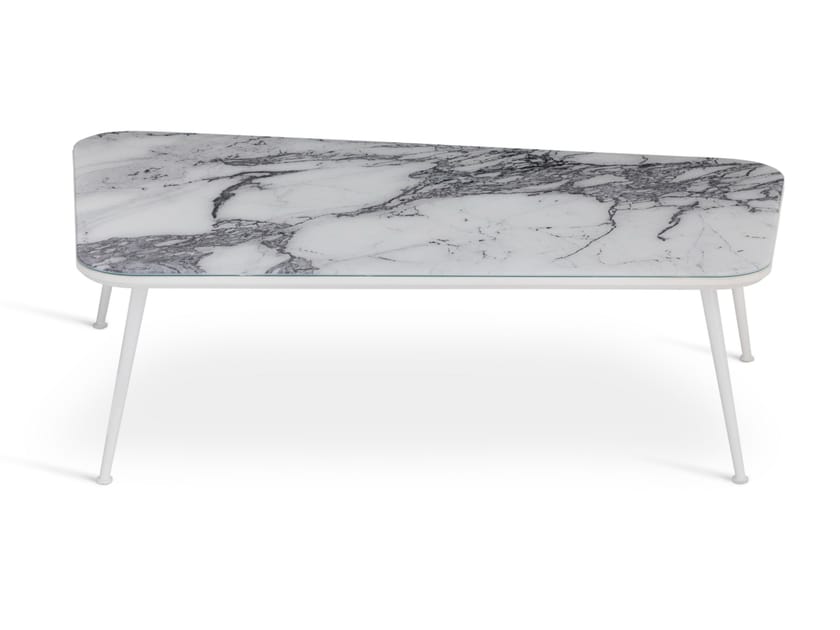 Алюминиевый Садовый журнальный столик с Витритовым верхом Sicis Filicudi ARCH-00072295