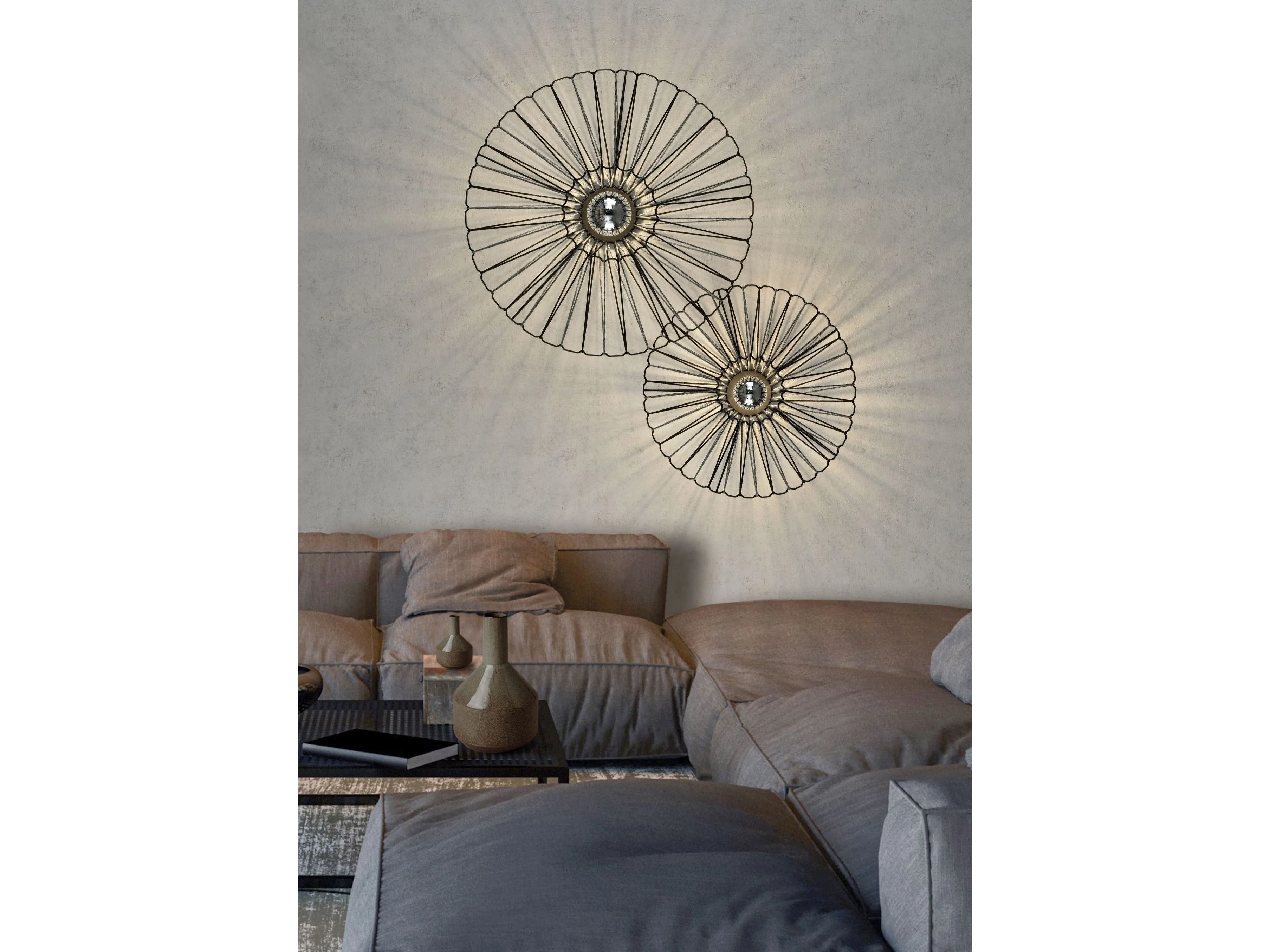 Настенный светильник / потолочный светильник из веревки и металла Olé Lighting Bimba ARCH-00072242 - Вид №5