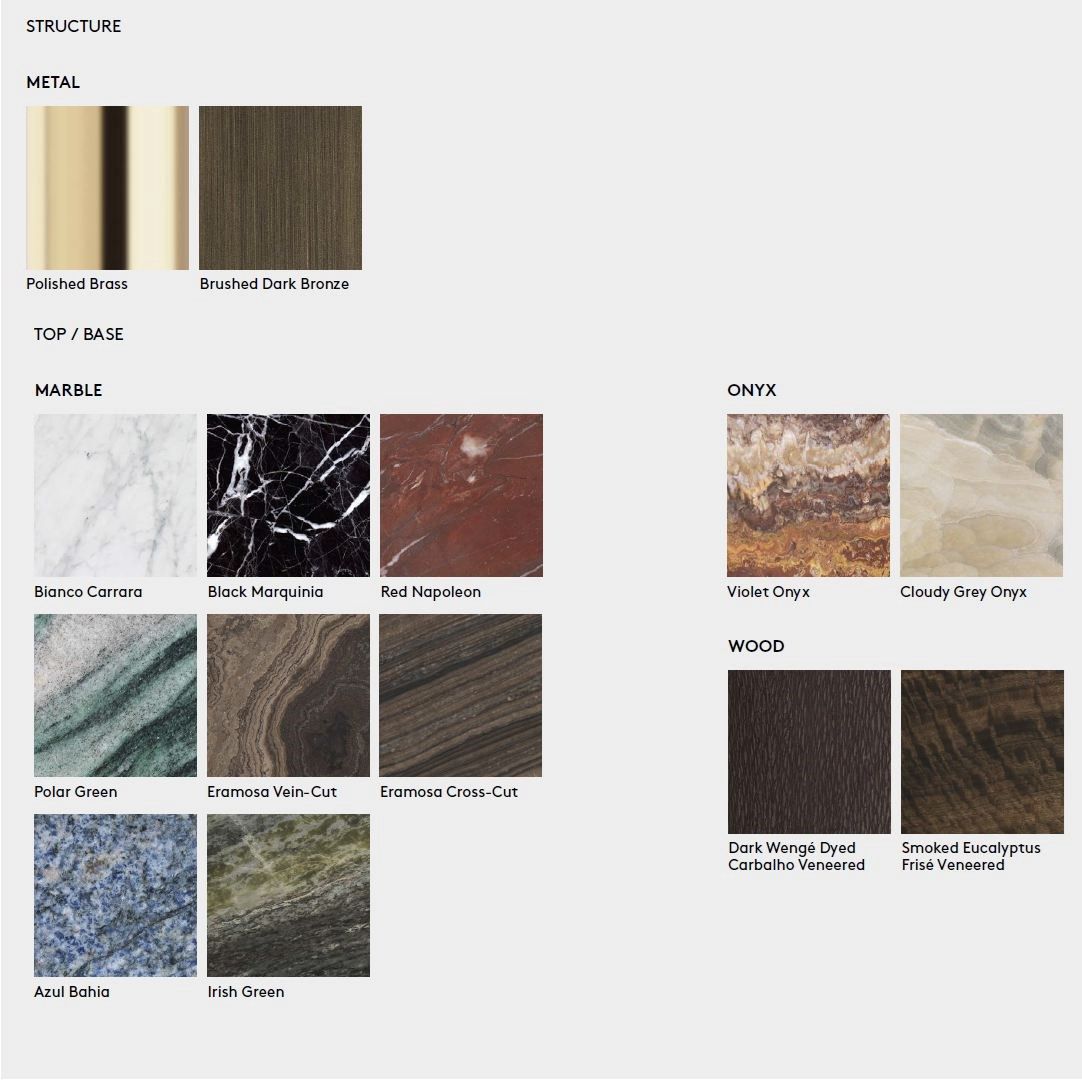 Круглый мраморный журнальный столик ETRO Home Interiors Ambar ARCH-00042627 - Вид №4