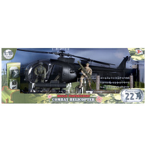 MC77031 Игровой набор "Вертолёт" 2 фигурки, 1:18 World Peacekeepers