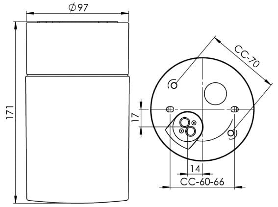 Настенный светильник / потолочный светильник из стекла и фарфора Ifö Electric Opus ARCH-00063425 - Вид №3