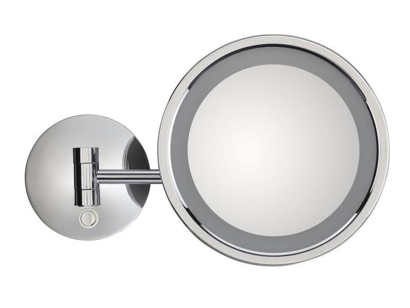 Настенное встроенное освещение латунное круглое увеличительное зеркало Gaia Mobili Complements ARCH-00037217