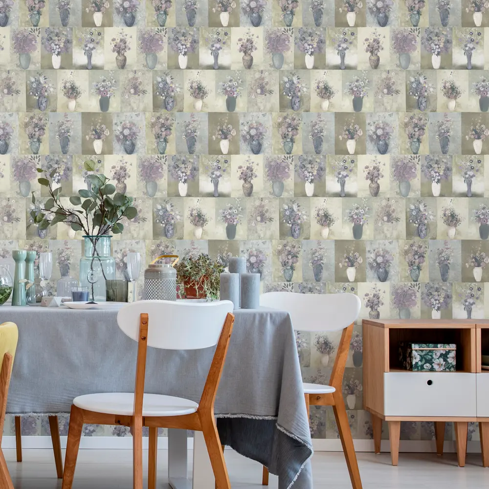 Обои виниловые Elysium Вазочки коричневые 0.53 м 32500 STLM-2078851 - Вид №2