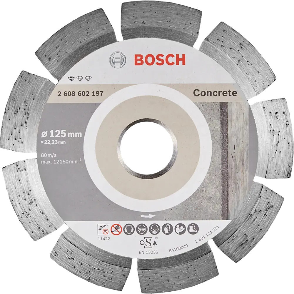 Набор дисков алмазных по бетону Bosch Standart 125x22.23 мм, 10 шт BOSCH PROFESSIONAL STLM-2003642