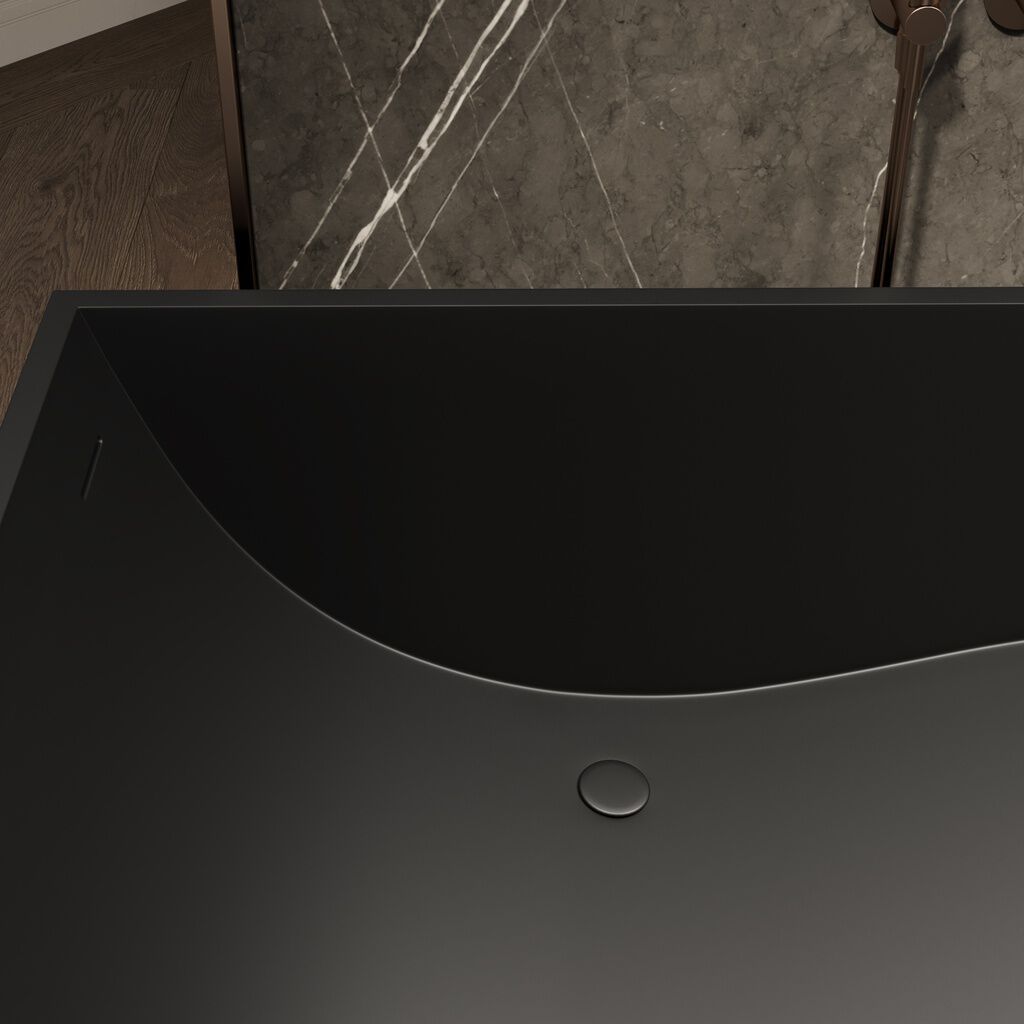 Прямоугольная ванна в центре комнаты в Mineral Stone® RILUXA BIHAM ARCH-00124753 - Вид №2