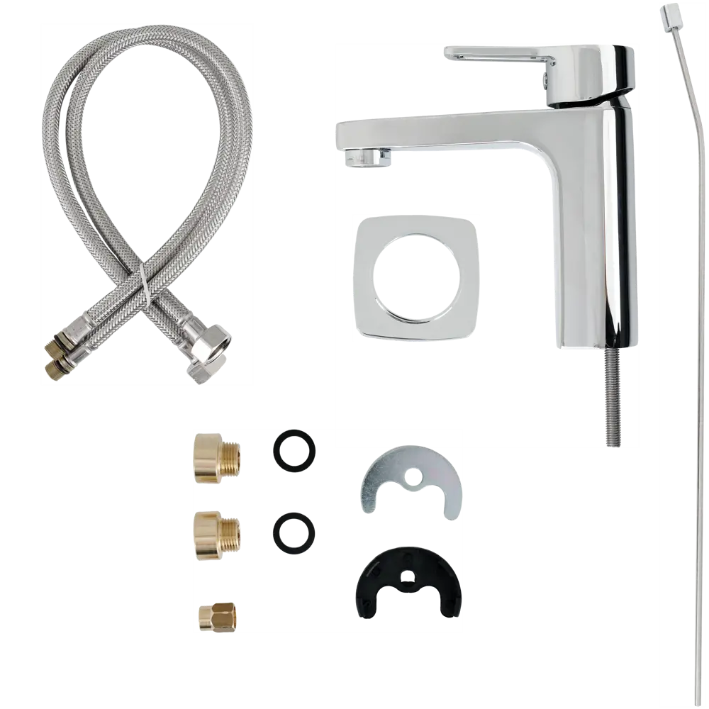 Смеситель для раковины Vidima Hipe однорычажный цвет хром STLM-2180840 - Вид №2