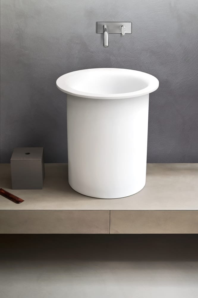 Смеситель для раковины из нержавеющей стали с пластиной Agape SQUARE ARCH-00138199 - Вид №1