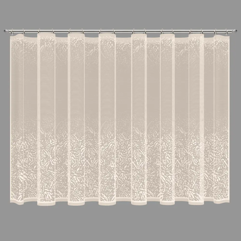 Тюль на ленте для кухни "Рельеф" 245x165 см цвет экрю Santreyd STLM-2189240 - Вид №1