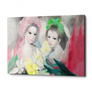 896518921_2628 Картина «Две девушки с цветами» (холст, галерейная натяжка) Object Desire
