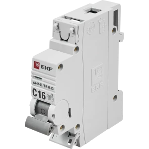 Автоматический выключатель EKF ВА47-63 1P C16 А 4.5 кА