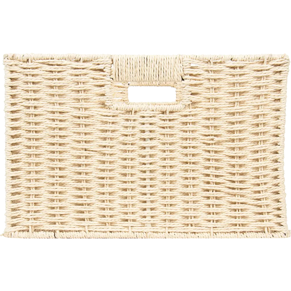 Корзина для хранения 45x21x33 см бумага цвет бежевый STORIDEA STLM-2122706 - Вид №3