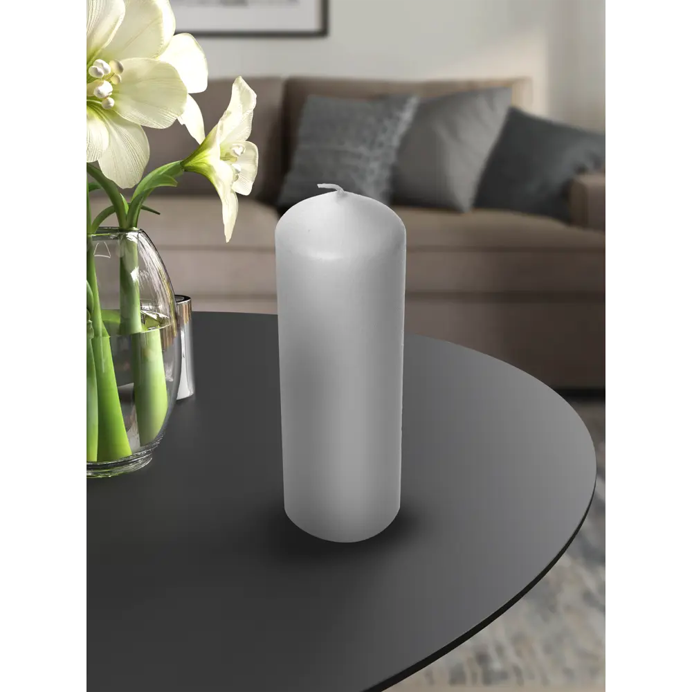 89369091 Свеча столбик белая 21 см STLM-0812595 Santreyd  - Вид №2