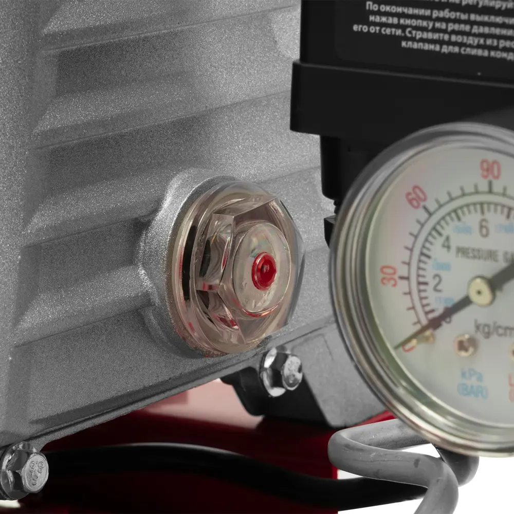 Компрессор сетевой поршневой масляный Kronwerk 58105, 50 л 220 л/мин STLM-2185706 - Вид №15