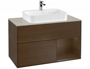 Villeroy&Boch Тумба под раковину Прямоугольная версия F373GNGN Finion Walnut Veneer