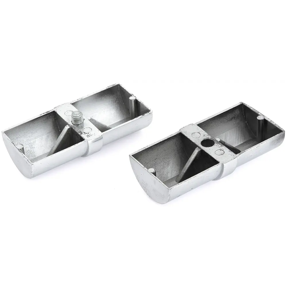 Торцевой соединитель трубы 50 мм алюминий цвет хром PALLADIUM STLM-2086554 - Вид №1