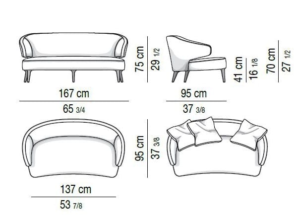Ткань диван Minotti ARCH-00141816 - Вид №4