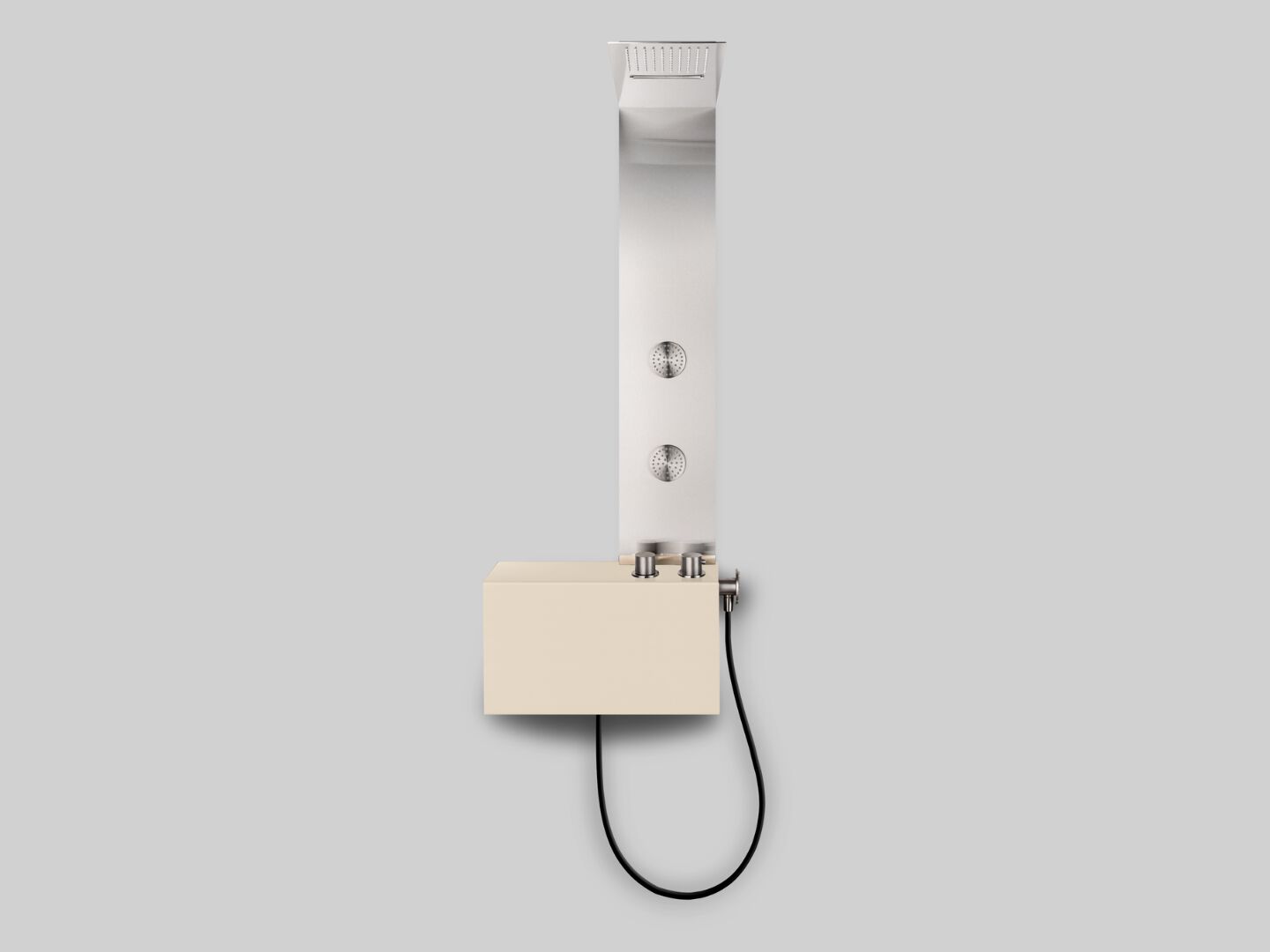 Настенная душевая панель из нержавеющей стали с ручным душем и душем Cropelli Alyssia ARCH-00105105 - Вид №12