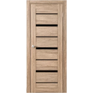 Комплект двери Тренто остекленная 60x200 см ПВХ цвет дуб европейский с добором 100 мм