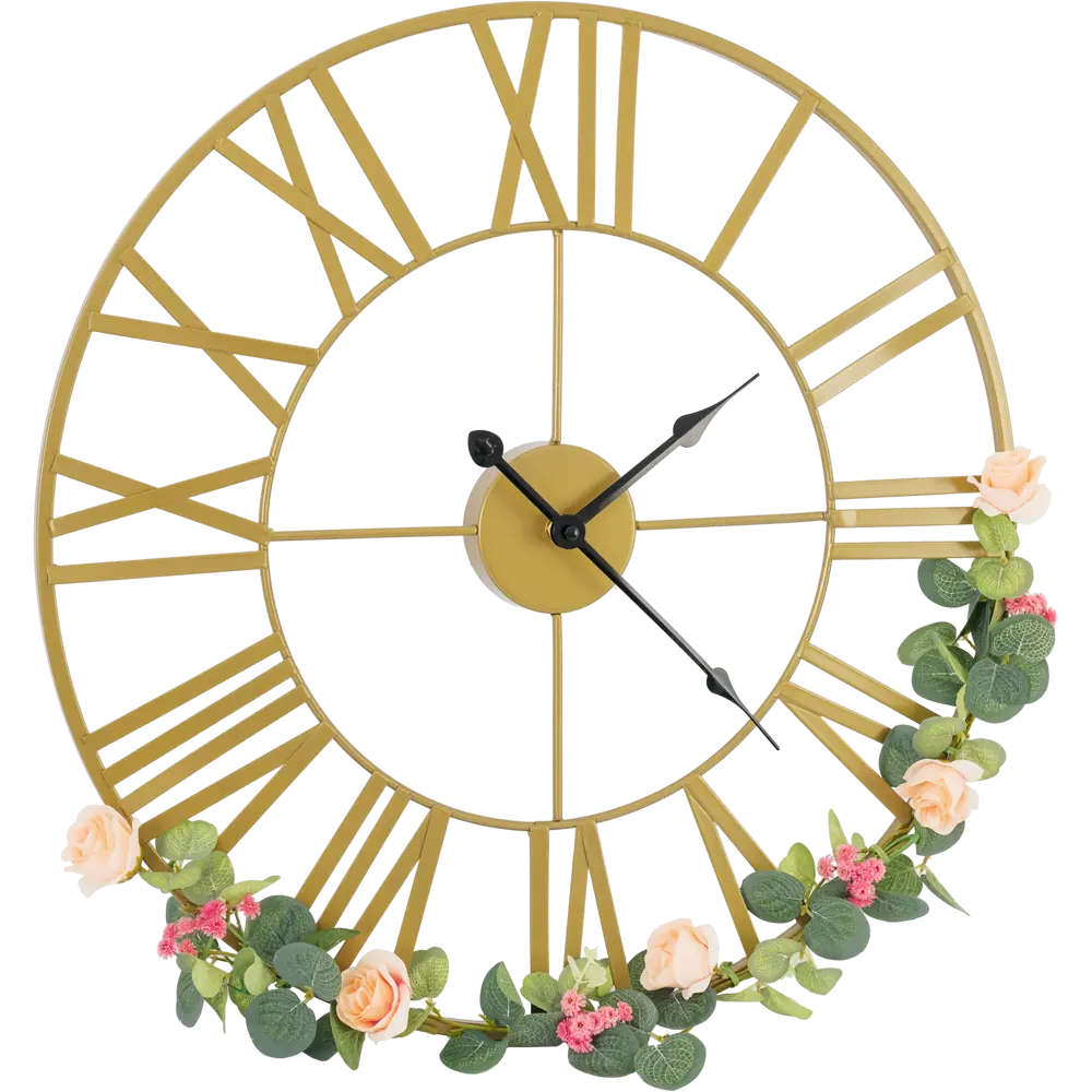 Настенные часы Atmosphera Vintage с цветами ø50 см 173800 STLM-2130037 - Вид №2