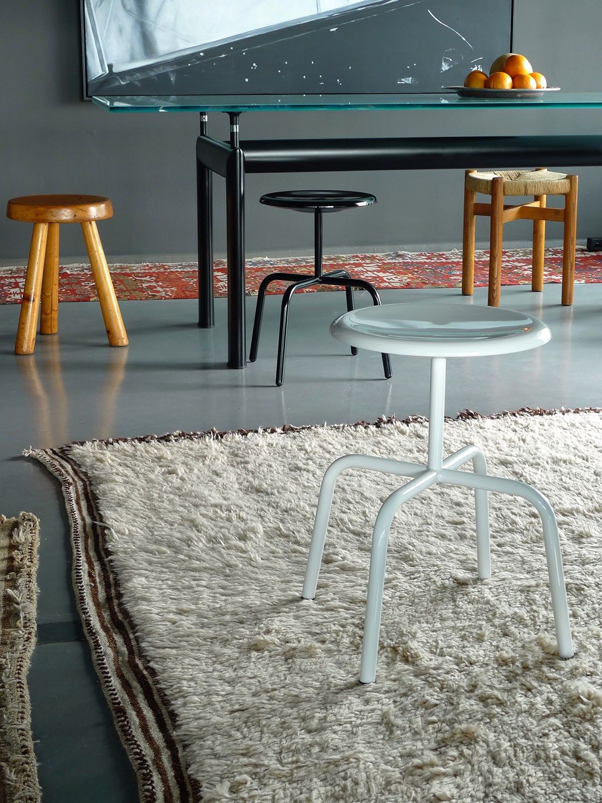 Низкий стул из стали и дерева Atelier Haußmann HERRENBERGER ARCH-00142599 - Вид №4