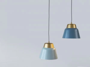 TEO Подвесной светильник из стали и латуни Modu