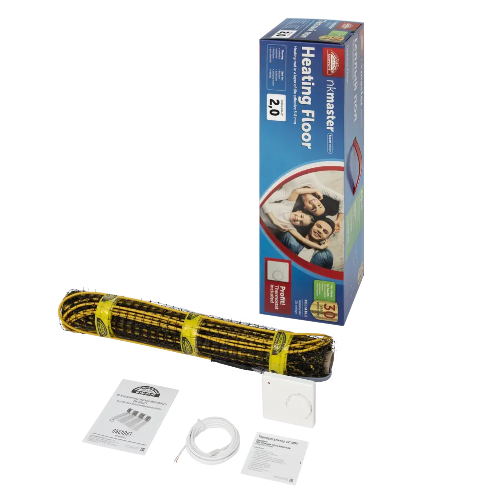 Нагревательный мат для теплого пола Теплолюкс Национальный Комфорт 2 м², 300 Вт STLM-2187533 - Вид №2