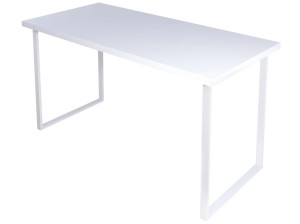 91208344 Кухонный стол прямоугольный 700-10081 140x75x70 см дерево цвет белый STLM-0518351 SOLARIUS