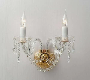 Бра Favourite Monreal 1735-2W FAVOURITE СВЕЧА 077635 Прозрачный;серебро