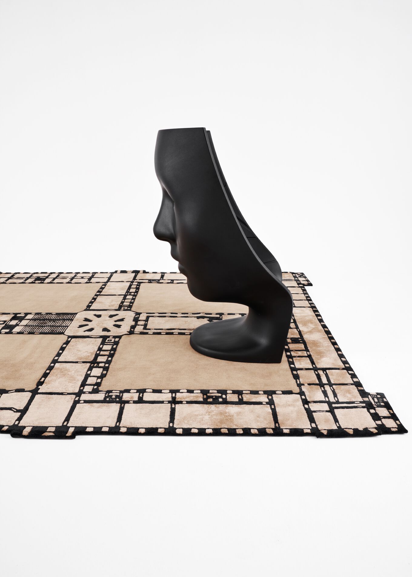 Ковер ручной работы из шерсти и шелка Tapis Rouge памятники ARCH-00137514 - Вид №7