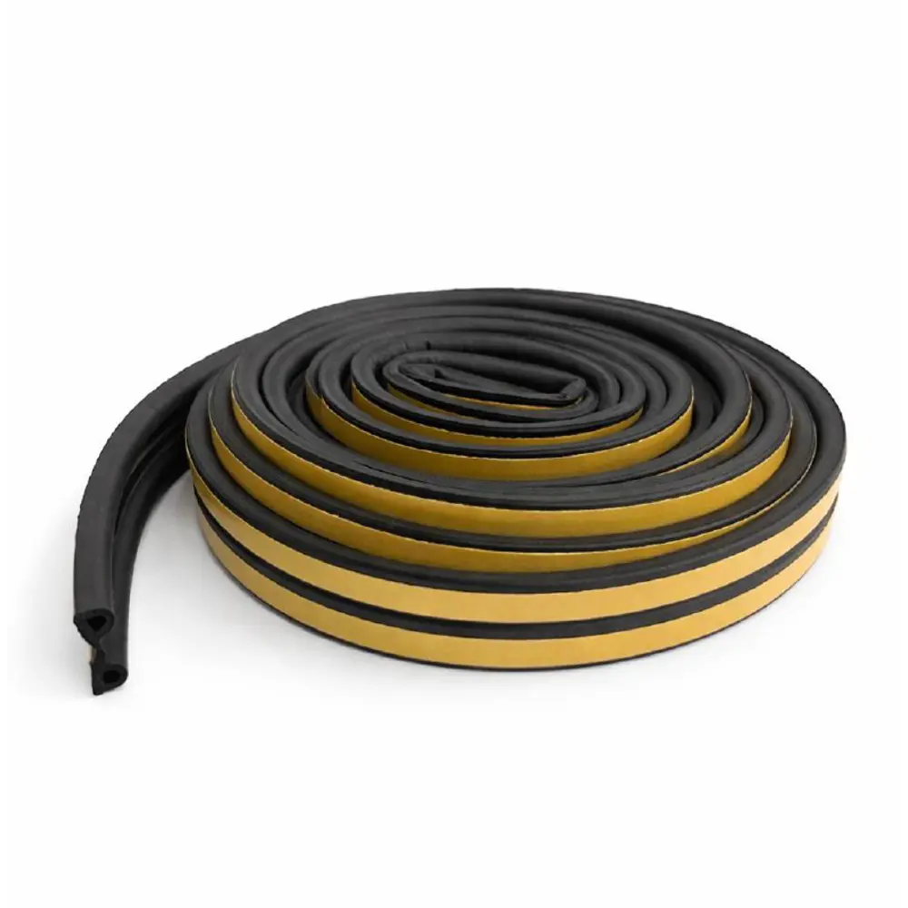 Уплотнитель EPDM для окон и дверей самоклеящийся Monlid P-профиль 6 м цвет черный STLM-2132547 - Вид №1