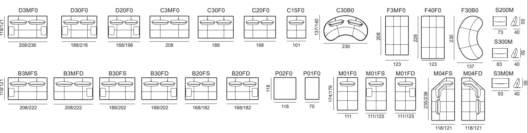 Модульный тканевый диван AERRE ITALIA TWINS ARCH-00042975 - Вид №3