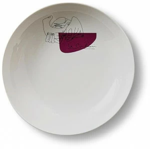 Cassina Суповая тарелка из фарфора Gnr service prunier Gnr 22