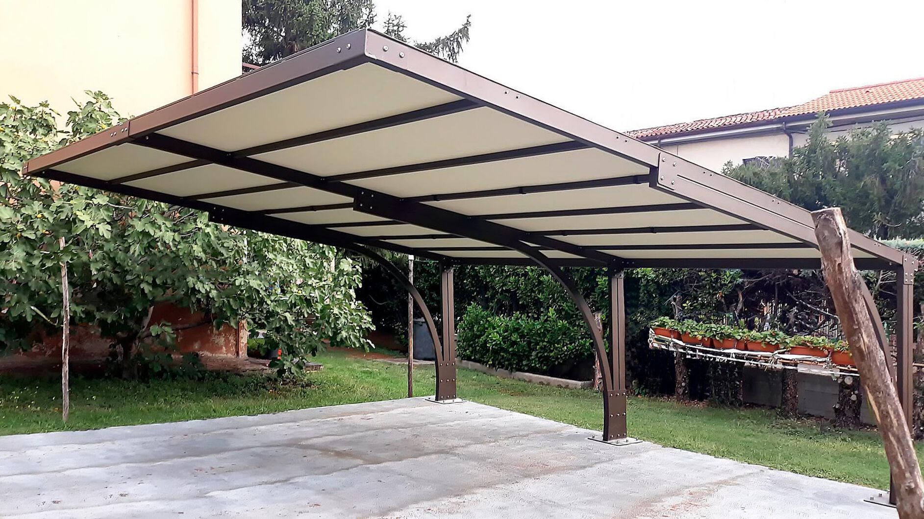 Навесы для автомобилей навес с покрытием из ПВХ с защитой от царапин L'Officina by Adami TS ARCH-00081496 - Вид №10