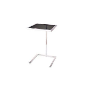 Прикроватный столик черный с ножкой хром Simple C UNICO  248854 Хром;черный