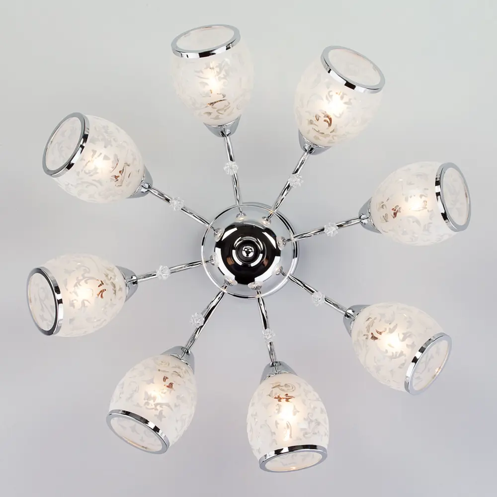 Люстра потолочная Eurosvet Валери 30026/8, 8 ламп, 38 м², цвет хром STLM-2080699 - Вид №2