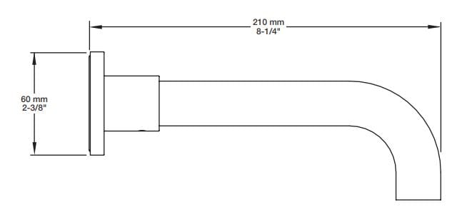 Встраиваемый термостатический набор для ванны с ручным душем BARIL Zip B66 ARCH-00057654 - Вид №2