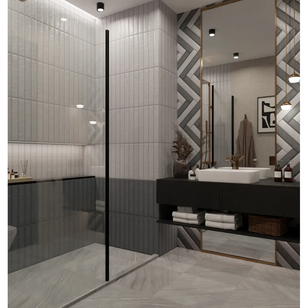 Керамин Наполи 2: настенная плитка серого цвета с эффектом камня 89398554 STLM-1576054 - Вид №4