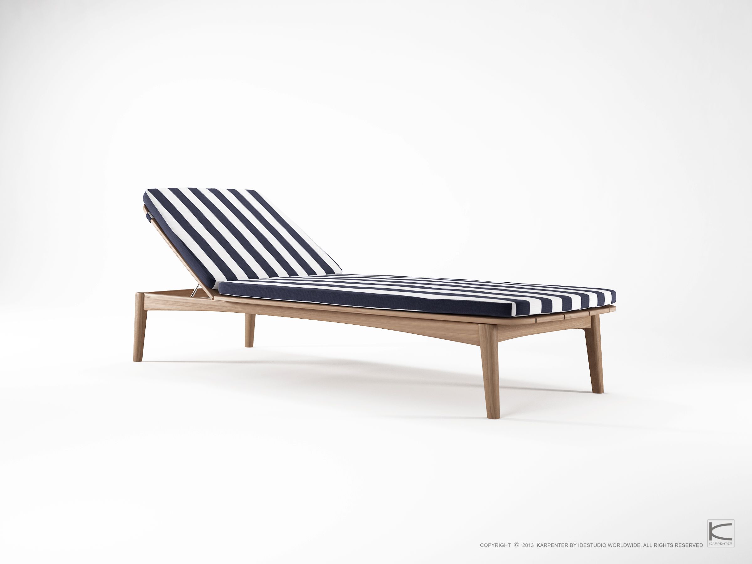 Складная садовая кровать из тикового дерева KARPENTER Grasshopper Outdoor ARCH-00014272 - Вид №11