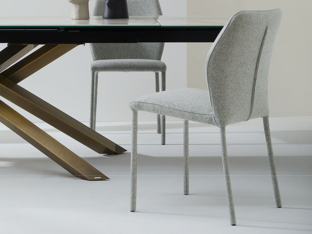 Выдвижной керамический стол со скульптурным основанием Julia Italia MIKADO ARCH-00004854 - Вид №2