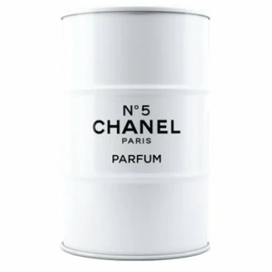 Бочка металлическая декоративная Chanel white & black M STARBARREL  092637 Белый