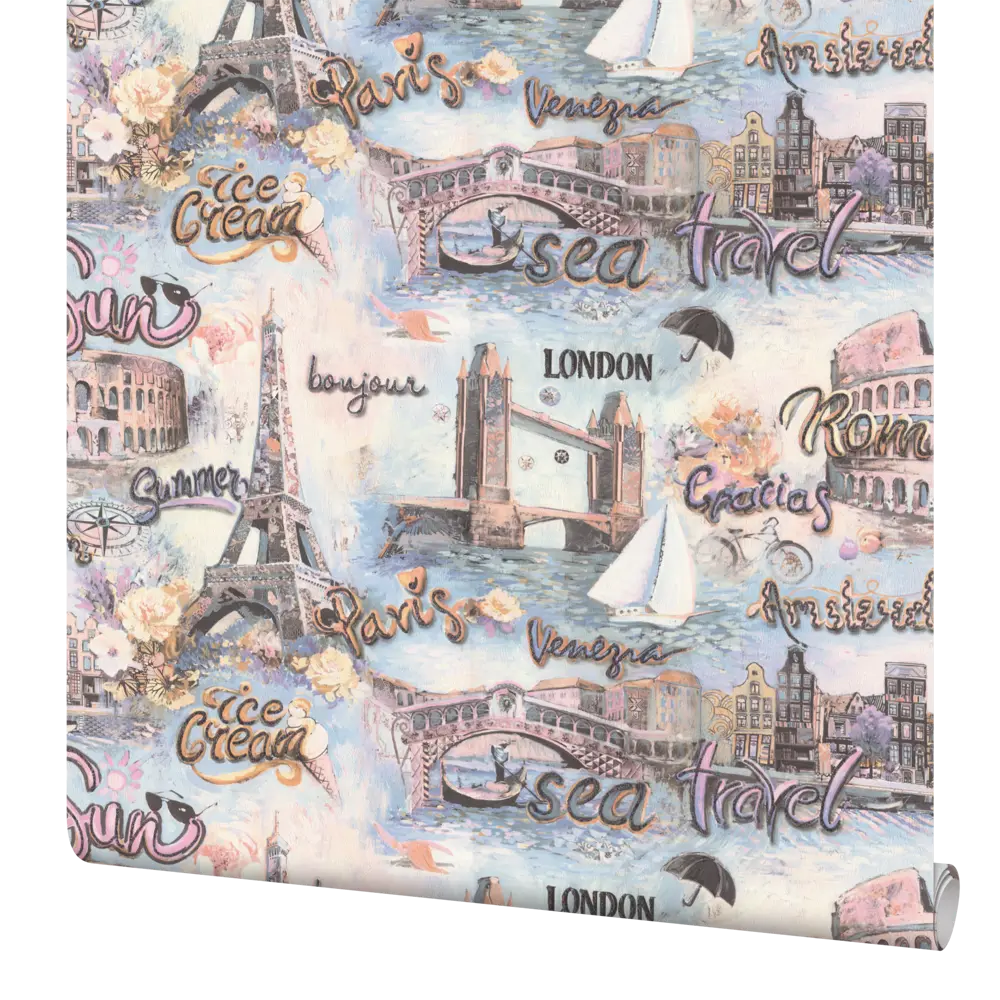 Обои флизелиновые Palitra family Odissei бежевые 1.06 м FM71806-25 Odisseis STLM-2006837