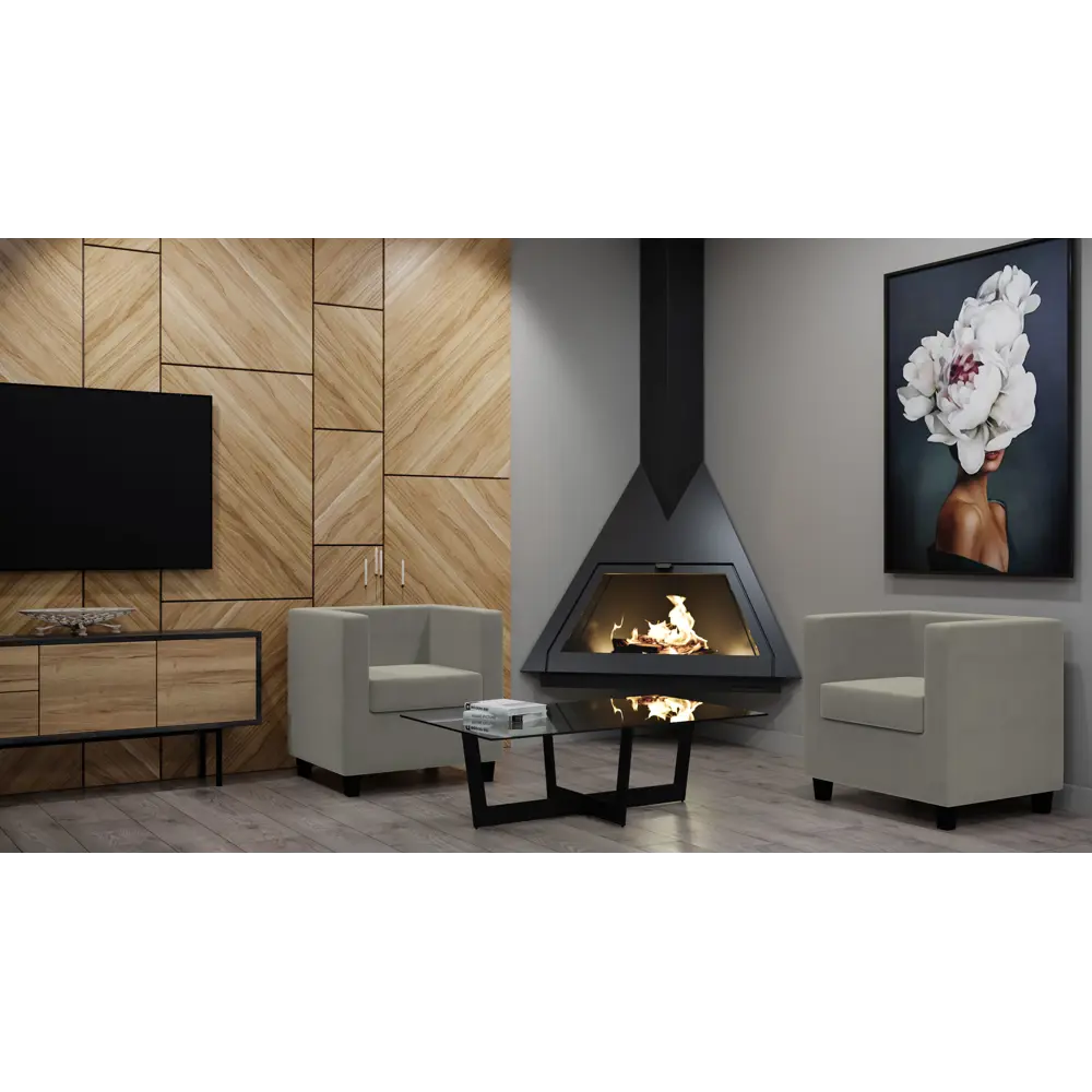 Кресло полиэстер Seasons Корса 73x65x73 см цвет бежевый STLM-2116221 - Вид №3