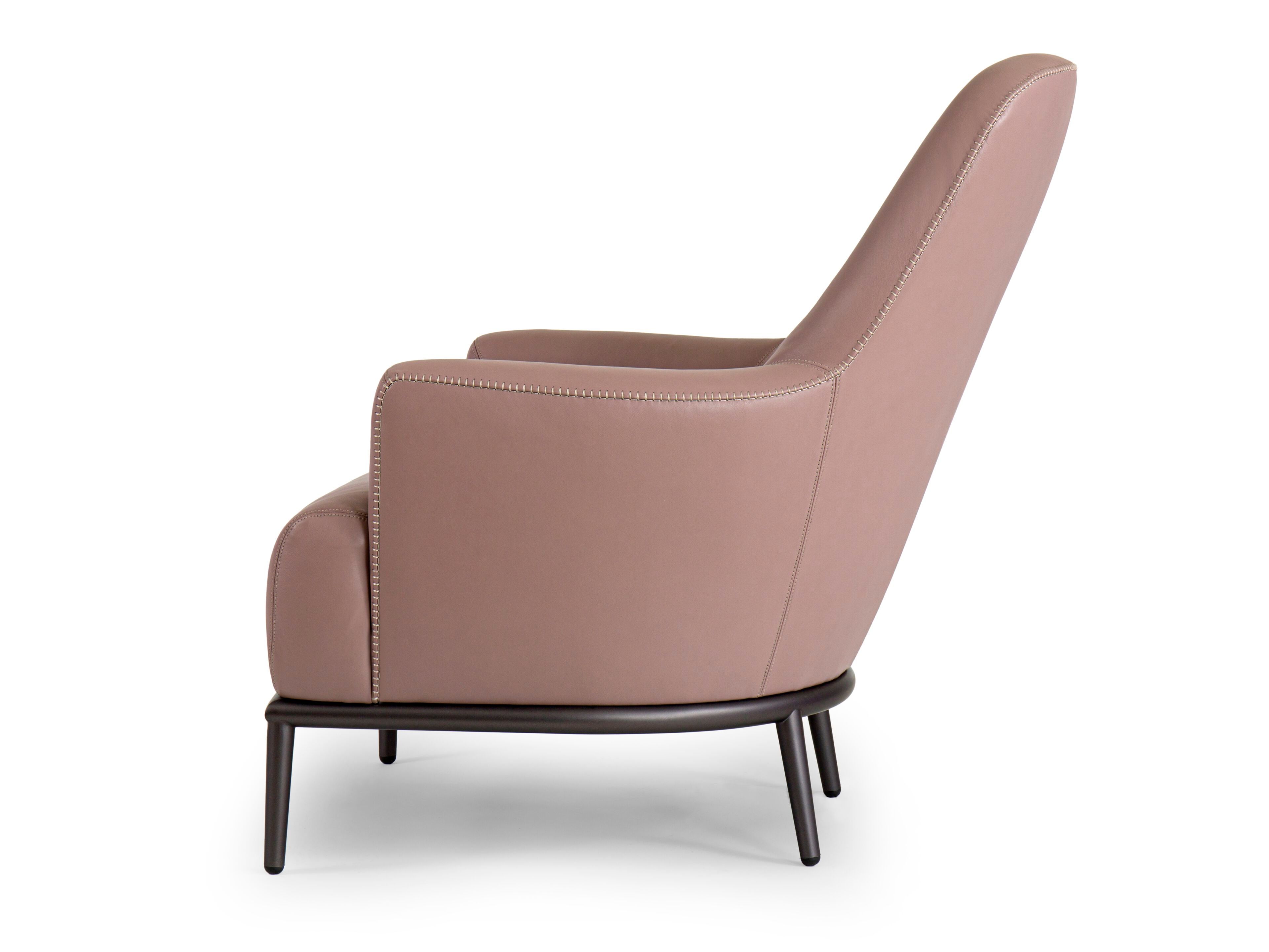 Кожаное кресло с подлокотниками Borzalino ESME ARCH-00138369 - Вид №2