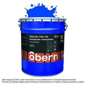 90723398 Эмаль OBERN 16483 цвет синий 20 кг STLM-1527354